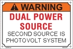 162519S Customize Dual Power Source Labels Size 135x90mm