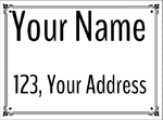 142714 Customize Name Plate 100x75mm