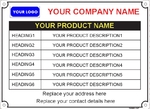 152960 Customize Labels Size 75x55mm