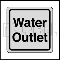 120011CS Water Outlet Stickers