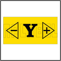 140236 CNC Y Axis Direction indication labels