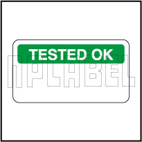 Tested OK Round Labels