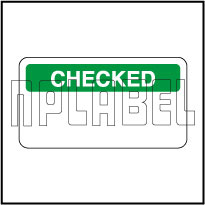 140381 Checked Stickers & Labels