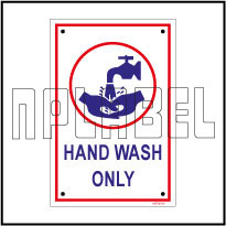 140795 Wash Hands Instructions Name Plates & Signs