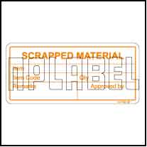 141790 Scrapped Material Stickers & Labels
