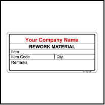 141792 Rework Material Sticker