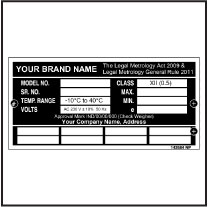 141827 Data Name Plate 141827 Data Name Plate