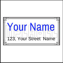 142713 Customize Name Plate