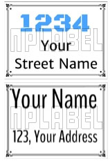 Customize House Number Plate