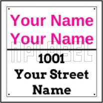 142713 Customize Name Plate