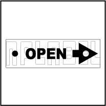 Control Panel Labels Size 185 x 40mm