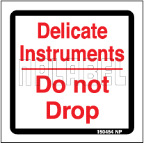 150454 Caution - Delicate - Do Not Drop Labels