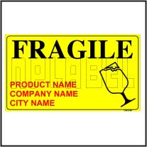 150643 Customize Fragile Sticker