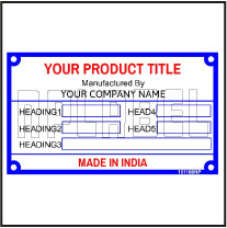 Pressure Vessel Data Plate