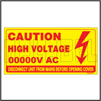 151987 Customize High Voltage Labels