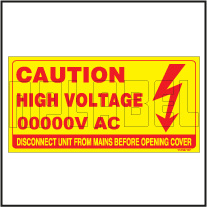 142407 Danger Voltage Indiction Labels