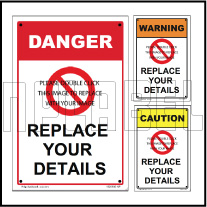 142407 Danger Voltage Indiction Labels