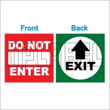 152536 Exit/Do not Enter Sticker