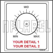 152560ML Customize Potentiometer Label