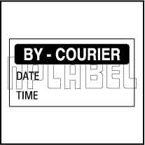 152642 By Courier Sticker