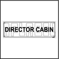 152645 Director Cabin Name Plates
