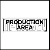 152654 Production Area Sticker Label