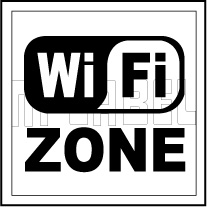 153615 WiFi Sign Label