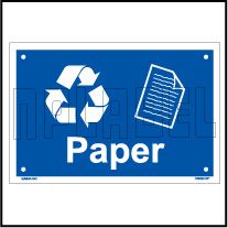 153624 Paper Waste Dustbin Label