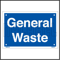 153625 General Waste Dustbin Sticker