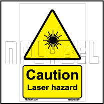 160016 CUATION Laser Hazard Stickers