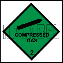 160032 Compressed Gas Stickers