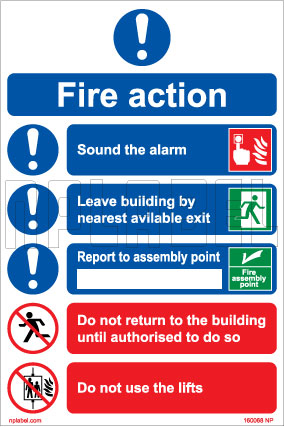 Fire Safety Signs Labels