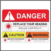 160093 Customize Laser Radiation Labels