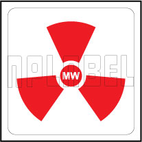 160096 Microwave Radiation Warning Labels