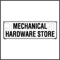 160108 Mechanical Hardware Store Name Plates