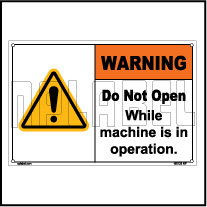 160123 Do Not Open Machine Labels