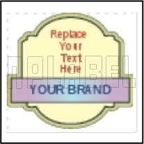 160138 Special Shape Dome Labels