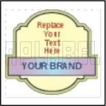 143036 Oval Dome Labels