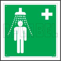 160148 Fire Safety - Emergency Shower Signs Name Plate