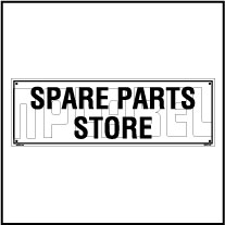 160177 Spare parts Store name Plate