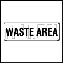 160190 Waste Area Plate