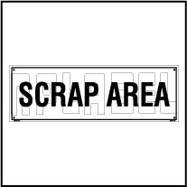 160191 Scrap Area Name Plate