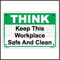 162506 Keep Workplace Clean Name Plate & Signs