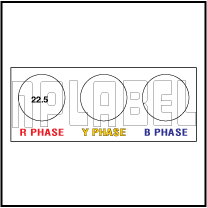 162557 Electrical Phase Indication Legend Plate