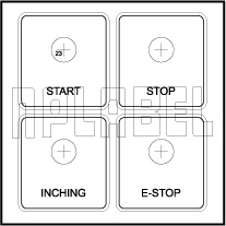 162572 Electrical Control Panel Legend Plate