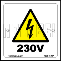 162573 Voltage Indication Metal Labels