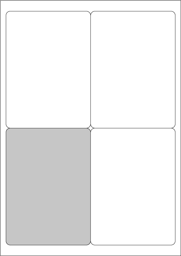 Multipurpose labels A4 Sheets