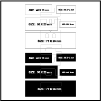 Control Panel Labels Size 185 x 40mm