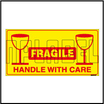 220372 Fragile - Handle With Care Sticker Label