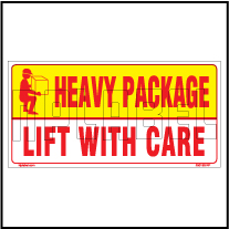 250193 Lift with Care Stickers for Heavy Package